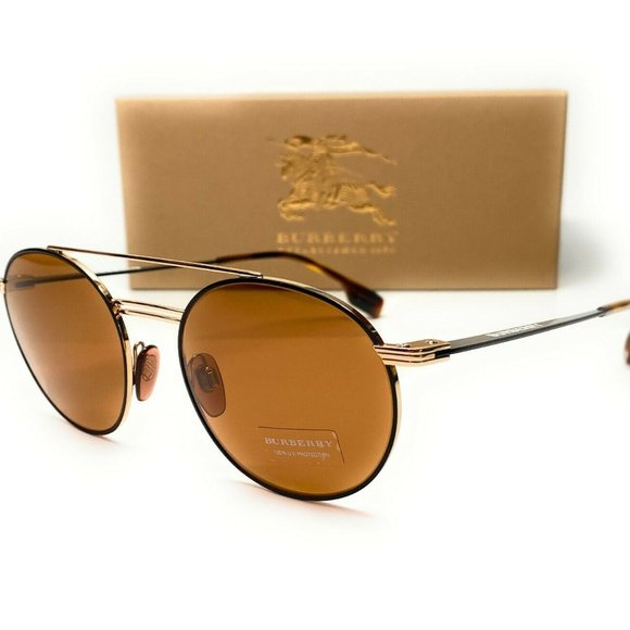 Burberry Matte Round 53mm Sunglasses - Picture 1 of 3